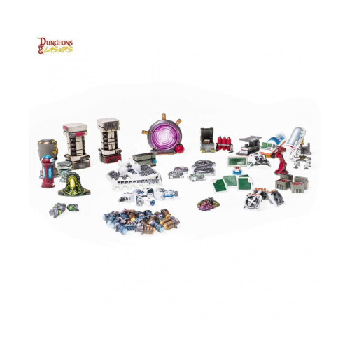 Archon Studio Dungeons & Lasers: Sci-Fi Customization Bits Unpainted and Unassembled - Tabletop & RPG Terrain Game Set for Dungeons & Lasers 2