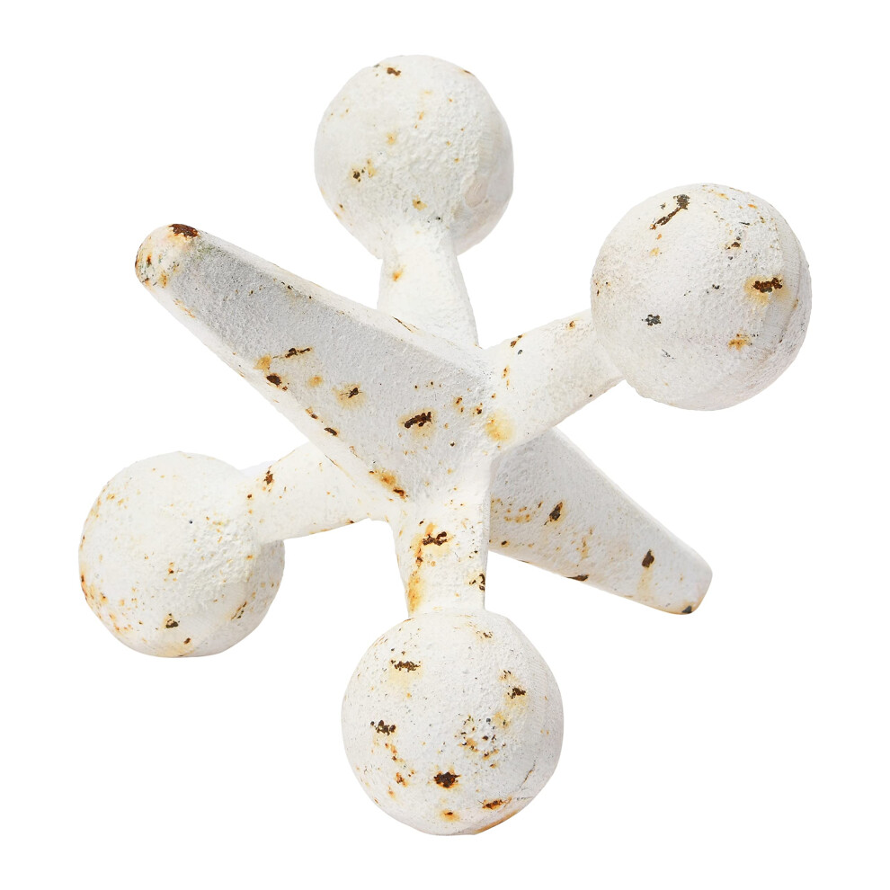 Creative Co-Op Cast Iron Jack Accent Bianco-image