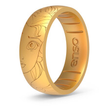 Silik   nov    prsten Enso Rings Disney princezn    - Belle - zlat    - 14