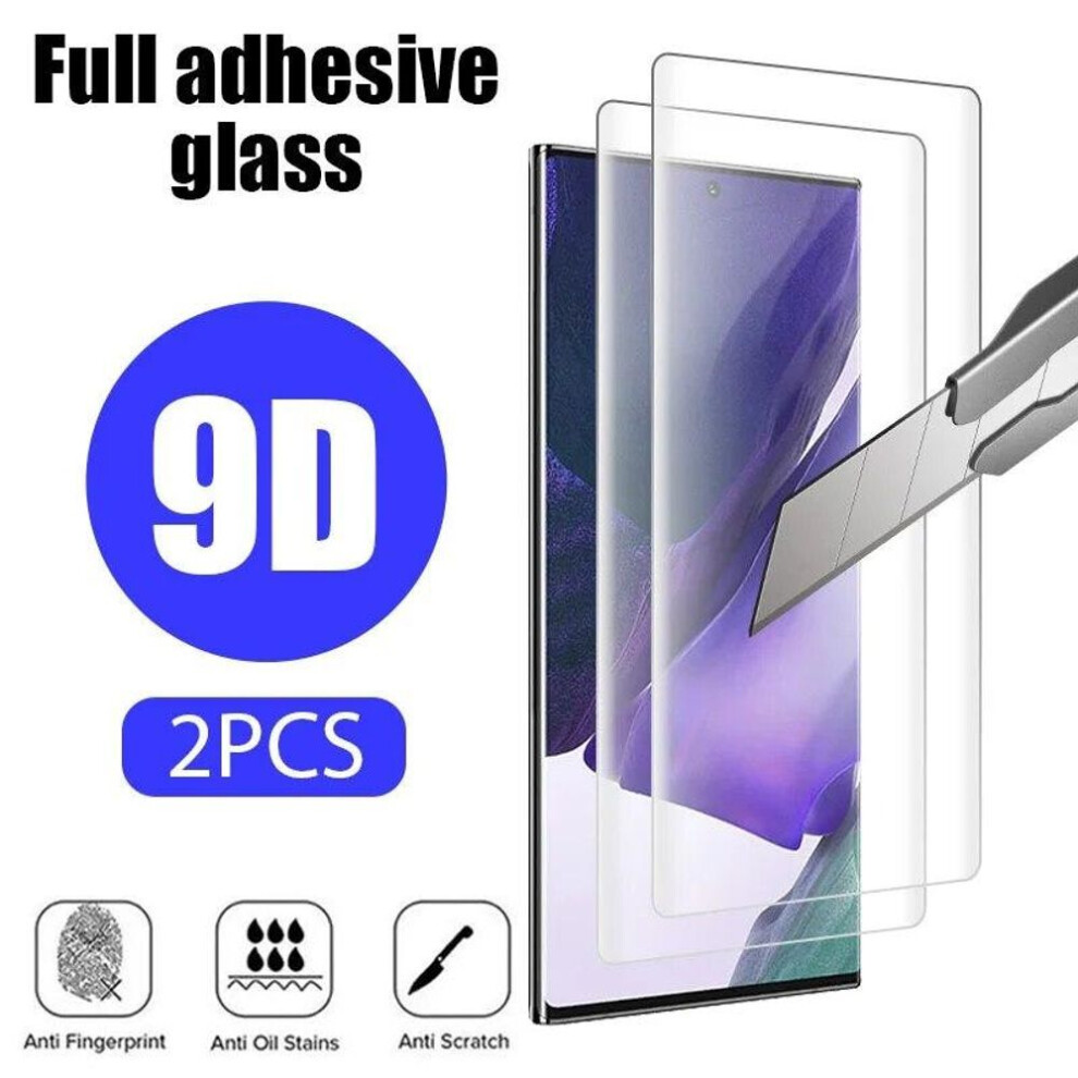 (clear, S10 Plus) 2PCS Curved Glass for Samsung S24 S23 S22 S21 S20 S10 S9 S8 Ultra Plus full cover Screen Protector on Samsung Note 20 Ultra 10 9 Pro