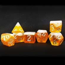 Zestaw kosci Bescon Oversized Nowosc 7 sztuk BeerDice Wieloscienne D&D DND Zestaw kosci 7 sztuk; Duzy zestaw na Oktoberfest