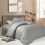 Imperial Rooms (Single, Silver) Stripe Duvet Covers Bedding Set Fitted Sheet & Pillowcase 2