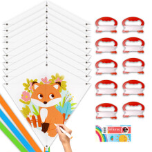 Mint's Färgglada Liv DIY Drakar för Barn, Drakbygge Kit, Dekorera Färgläggning Drakpaket (10 Pack)