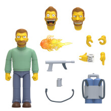 Super7 Ultimates Die Simpsons Hank Scorpio 17,8 cm groe Die Simpsons-Actionfigur mit Zubehr, klassische TV-Show-Sammlerstcke und Retro-Spielzeug