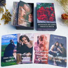 DPEHAKMK Mesaj de dragoste Oracle Cards Oracle Carduri pentru ncepatori, inclusiv Love Romance Twin Flame EXOND