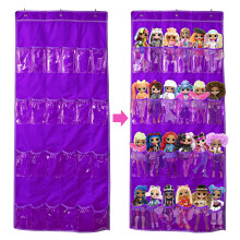 Organizer per giocattoli da appendere alla porta (24 tasche) compatibile con LOL OMG Dolls