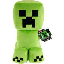 Mattel Minecraft Creeper Jumbo Pl plush, Stor 16-tums mjukdocka med pixelinspirerad design