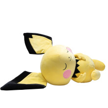 Pokemon Pichu Sleeping Plush - Peluche Premium da 18 pollici in posizione addormentata