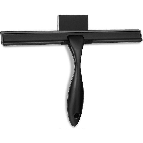 (Black) 10 Inch Stainless Steel Shower Squeegee