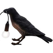 Crow Table Lamp Nataliey Birds Table Lamps Led Bird Wall Lamp Mordern Art Deco Table Lamps Bedside Decor for Living Room Decoration Raven Desk Lamp