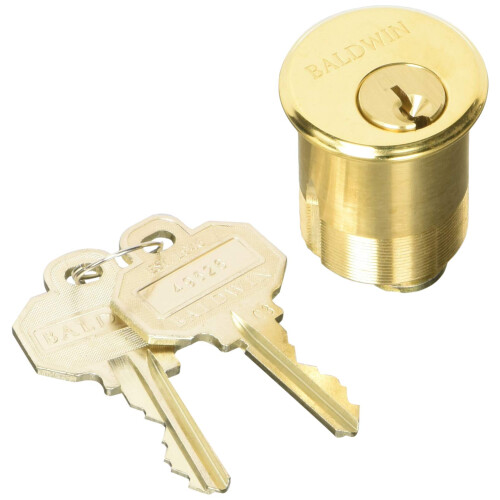Baldwin 8325 11/2"" Mortise Cylinder C Keyway NonLacquered Brass on OnBuy
