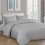 Imperial Rooms (Double, Grey) Stripe Duvet Covers Bedding Set Fitted Sheet & Pillowcase 2