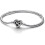 (16CM) Women's Silver Bracelet Sparkling Infinity Heart Design 1
