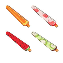 4 - Children's Rulers, 14cm - Stationery Ruler, Fruit Wood Ruler, for Classroom and Study Measurement -Yx