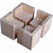 Set Of 4 Furniture Risers Wooden Furniture Risers, Desk Bed Riser Furniture Leg Lift Feet Up for Desk Table Bed(size:5x5x5cm)