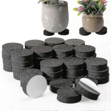 (10PCS) 100PCS 50PCS Plant Pot Feet Risers Natural Rubber Flower Pot Mat Invisible Pot Feet For Heavy Outdoor Plan 50MM