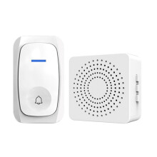 Wireless Doorbell Waterproof Door Bell with 38 Melodies to Choose Adjustable Volume