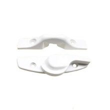 Andersen Sash Lock & Keeper in White Color (1968 til pr?sentation)