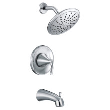 Moen T2843EP Glyde -ammesuihkuhanajärjestelmä Rainshower-suihkupäällä ilman venttiiliä kromi