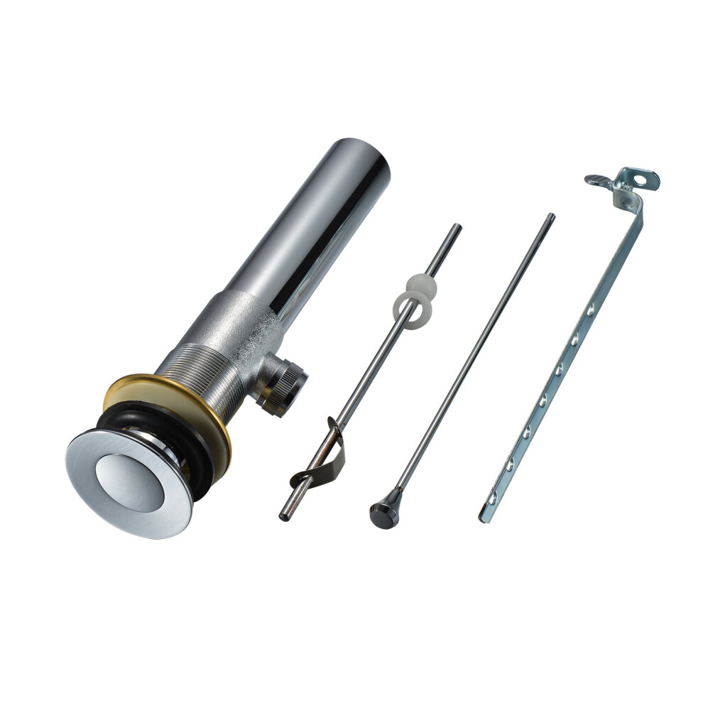 Purelux Bathroom Sink Drain Stopper Assembly With Lift Rod And Overflo 603827002402