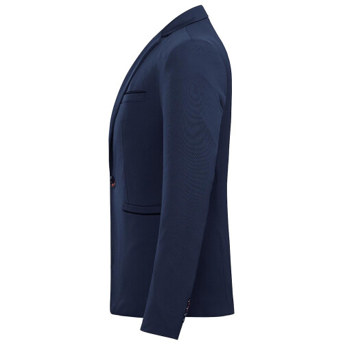 (Dark Blue, S) Allthemen Mens Casual Solid Regular Fit Notched Lapel Blazer 2