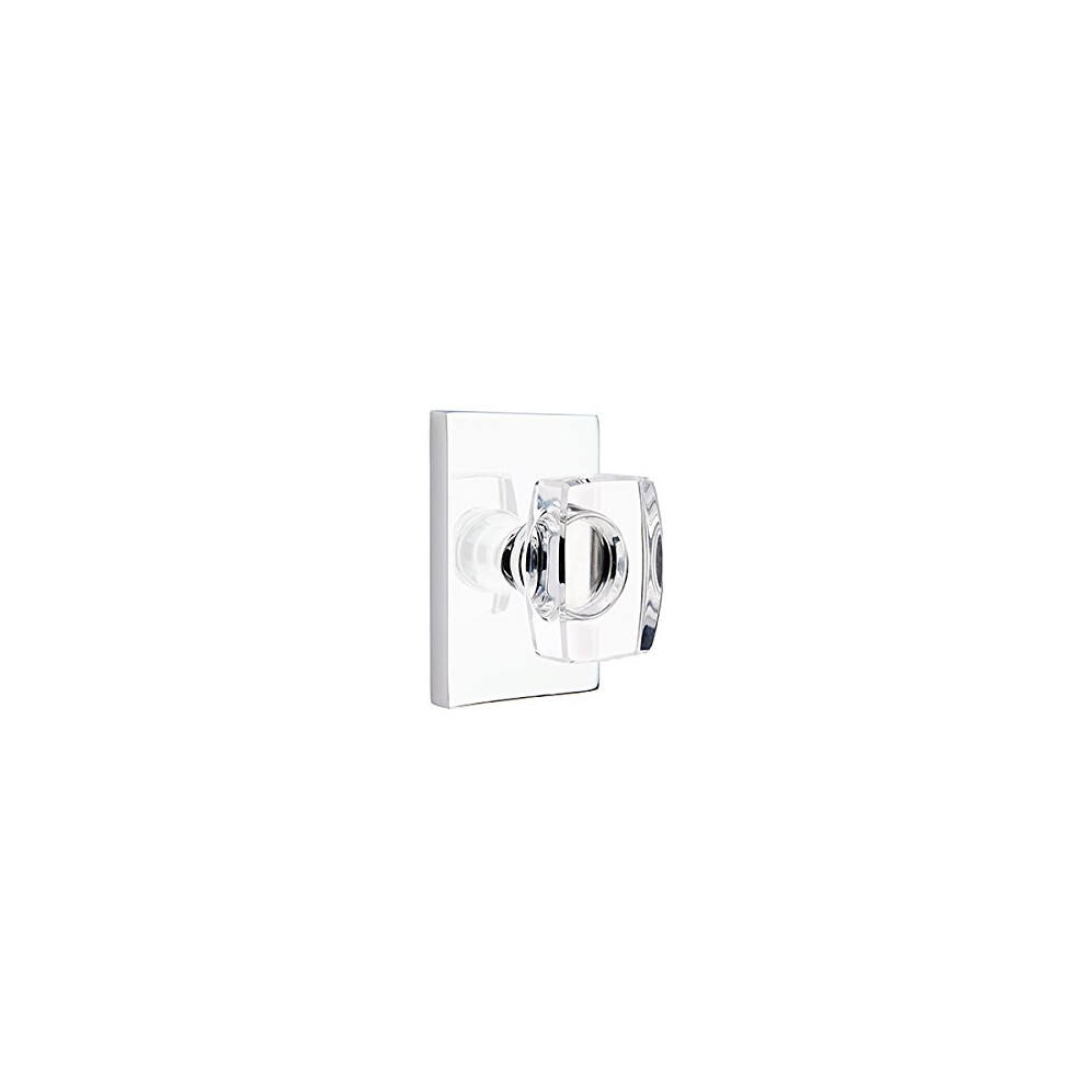 Emtek Privacy Set Modern Rectangle Rosette Modern Windsor Crystal Kn 600139353512