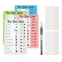 Chore Chart Set for Kids-Daily List Board,Family Daily Planner,Message Board with Slider for Classr