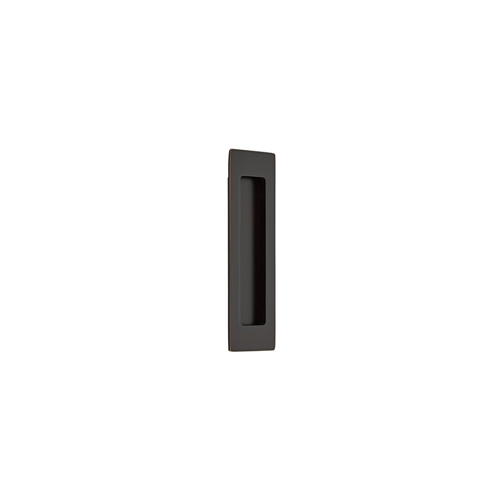 Poign   e encastr   e rectangulaire moderne Emtek 2 x 7, bronze huil