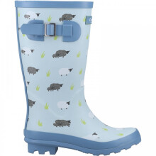 (12 (Children's), Sheep) Farmyard Junior Sheep Kids Patterned Wellingtons