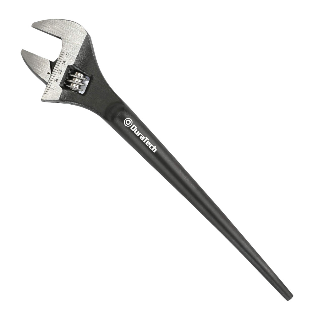Duratech 8-Inch Adjustable Construction Spud Wrench Black Oxide Finis 820909680888