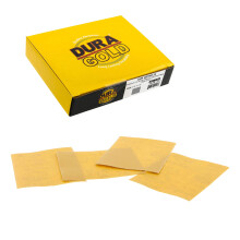 Dura-Gold Premium 1/4 Blatt Gold-Schleifpapierbltter, Krnung 3000 (Box mit 20 Stck)  Gre 11,4 x 14 cm, Klettverschluss-Rckseite, Holz, Mbel,