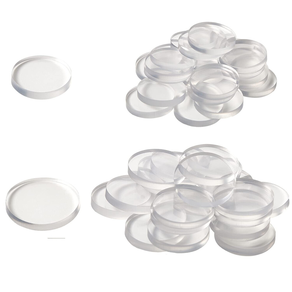 Tangyinrd 40Pcs 3Mm Thickness Clear Glass Table Top Bumper Non-Adhesive Glass T