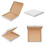 100 x 14" (14.5 x 14.5 x 2") White Takeaway Style Slim Postage Pizza Boxes 4