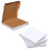 100 x 14" (14.5 x 14.5 x 2") White Takeaway Style Slim Postage Pizza Boxes 5