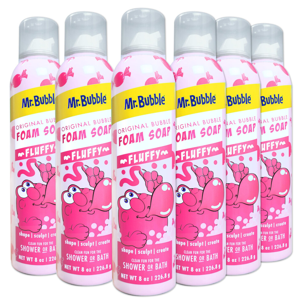 Mr. Bubble Original Foam Soap, Bubblegum Scent, 8 OZ, pack of 6