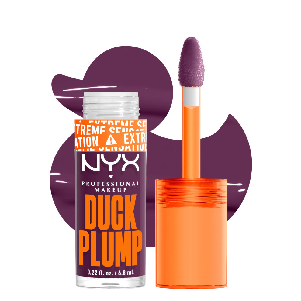 Nyx Professional Makeup Duck Plump High Pigment Lip Gloss Lip Plumper Gloss With Spicy Ginger - Pure Plump