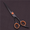 (Black blue) 6'' Hair Scissors Thinning Hairdressing Razors Com Set 4