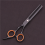 (Black blue) 6'' Hair Scissors Thinning Hairdressing Razors Com Set 5