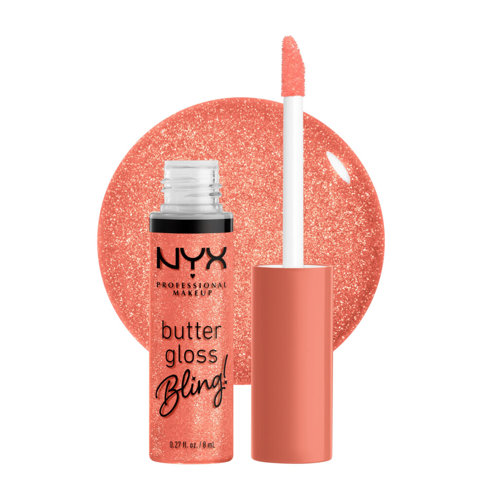 NYX PROFESSIONAL MAKEUP Butter Gloss Bling Lip Gloss  Non Sticky and S