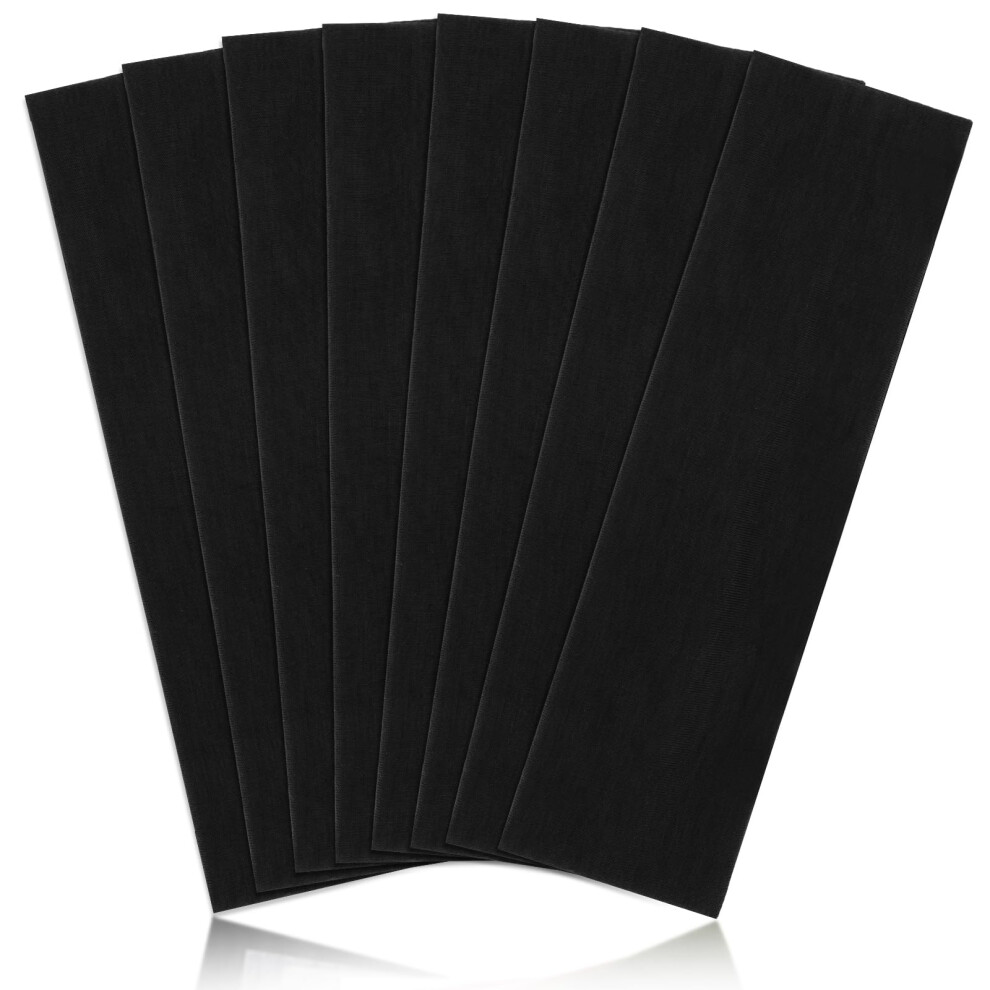 Dreshow 8 Pezzi Fasce Sportive Per Donna Antiscivolo Elastiche Moda Fasce Per Capelli Morbide Accessori Per Capelli Per Uso Quotidiano Allenament-image