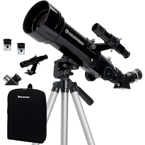 Celestron Celestron 21035 Travel Scope 70 Portable Refractor Telescope Kit with Backpack, Black