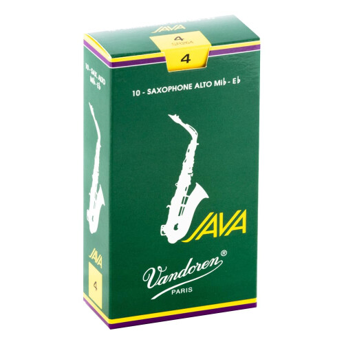 Vandoren SR264 Alto Sax Java Reeds Sila 4; Pudelko 10