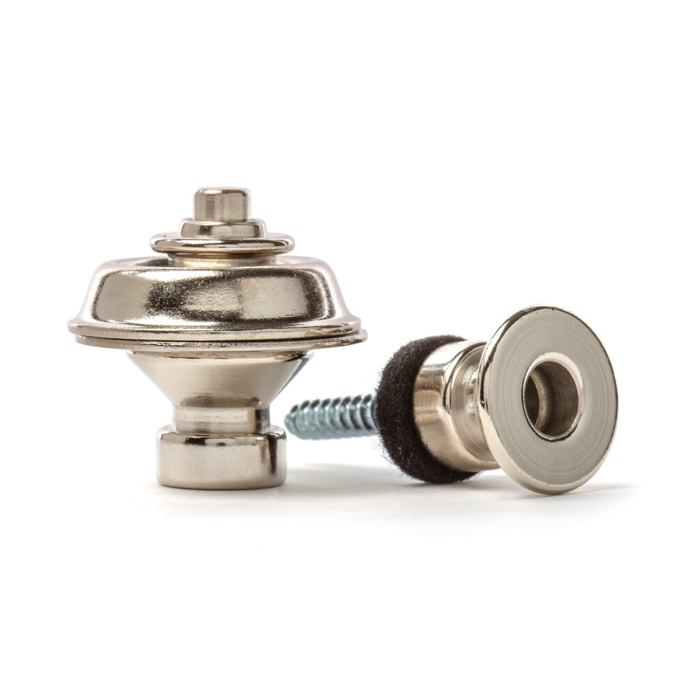 Jim Dunlop Straplock Tradizionale Set, Colore: Nickel-image