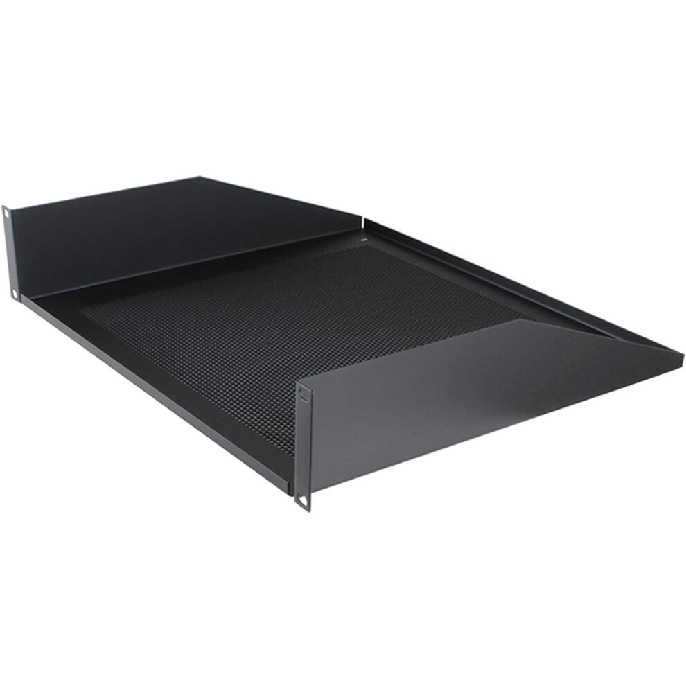 Penn-Elcom 2U Vented Rack Shelf Shelf - 2U Steel 482.6 Mm 368 2 Black 609132695537