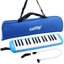 East Top 32-Key Melodica Professional Mouth Melodica Keyboard Organ Melodica Instrument fr vuxna studenter och barn som en presentbl blue