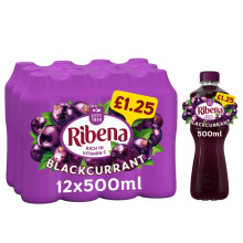 Ribena Blackcurrant Juice Drink 500ml (Case of 12)