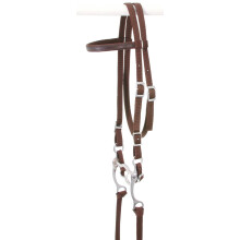 Tough 1 King Series Nylon Browband Uzda Brown Horse