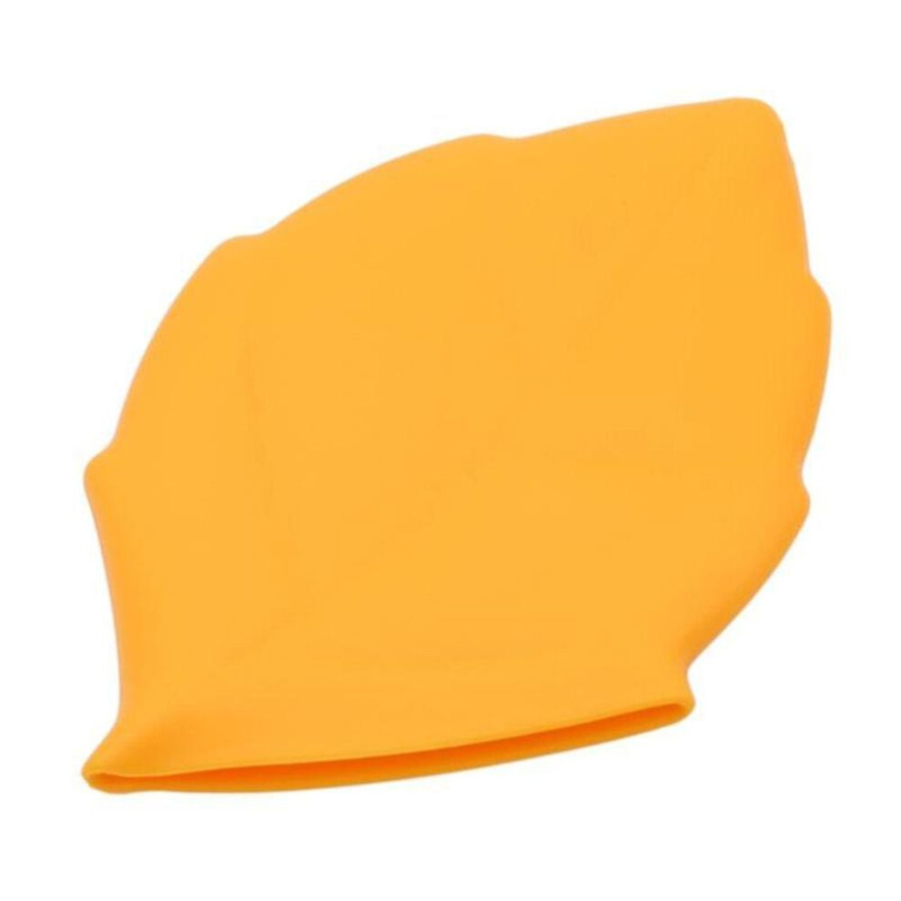(orange) Outdoor Camping Pouch Travel Hiking Survival Tool Leaf Silicone Pocket Cup Storage Water Cup Folding