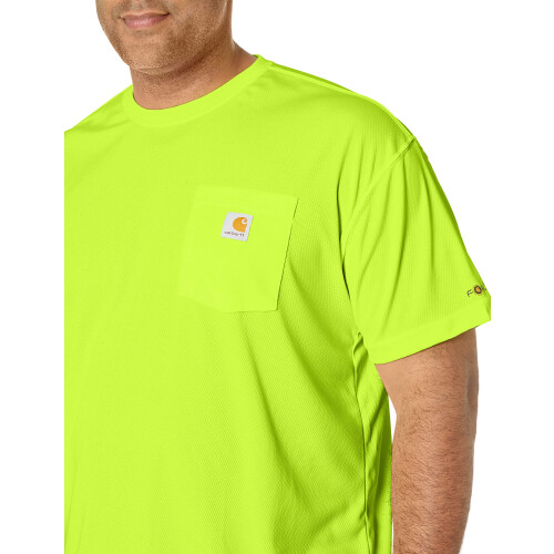 Carhartt Carhartt Ανδρικό T-Shirt Υψηλής Ορατότητας Relaxed Fit Ελαφρύ Μπράιτ Λάιμ, Με Τσέπη, Large 2