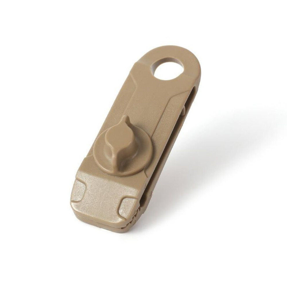 (khaki, 2 Pcs) 10pcs Heavy Duty Tent Tarp Tarpaulin Clamp Buckle Reusable Fixed Clips Camping Tool